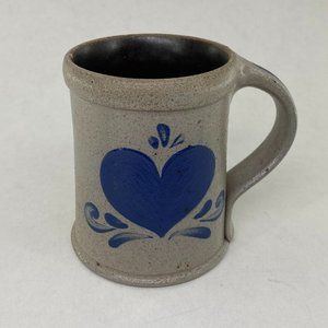 Vintage 1993 Rockdale Union Stoneware Salt Glaze Mug by Potter Chris Matti